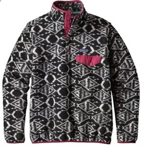 Patagonia Synchilla Snap T Ikat Big Fish Pullover Size Small
